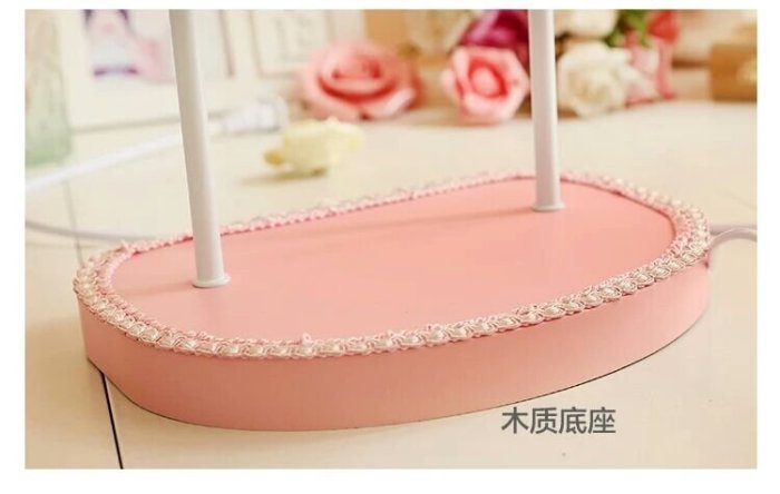 粉紅玫瑰精品屋～歐式粉色時尚相框結婚婚房燈 公主房燈飾～