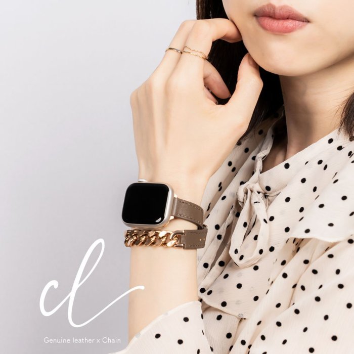 《FOS》日本 Apple Watch Series 8 7 6 5 4 3 SE 皮革 錶帶 新款 不銹鋼 手錶 熱銷
