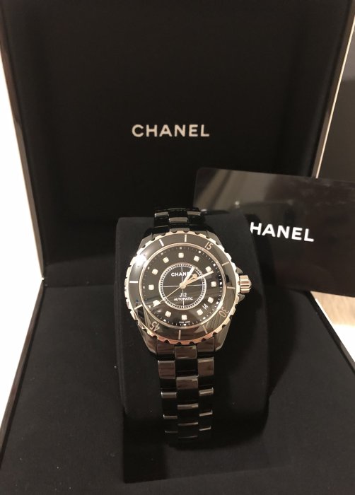 香奈兒 CHANEL J12 12顆美鑽 全新機械腕錶~2023全新真品~現貨在台（售出）