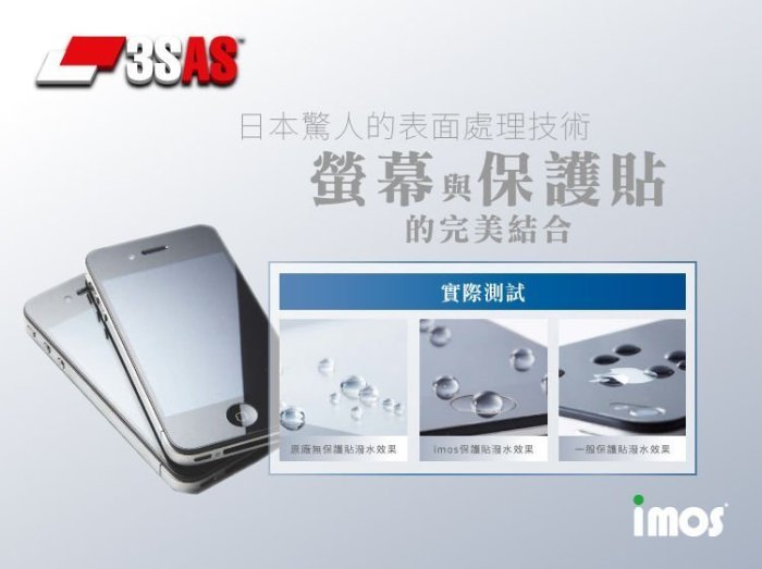 【imos授權代理】現貨供應 HTC U11 EYEs/U11+/U11 imos 超撥水疏油螢幕保護貼3SAS