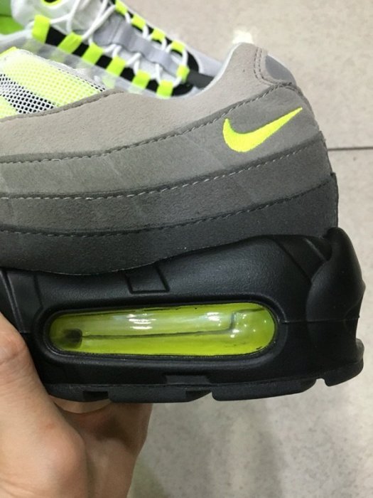 Nike Air Max 95 OG NEON  灰 銀光綠 3M 男 554970-071 休閒 潮流 慢跑鞋