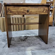 美生活館 訂製家具 鄉村風格 全紐西蘭松木 古銅色 單抽書桌 電腦桌 工作桌 寫字桌
