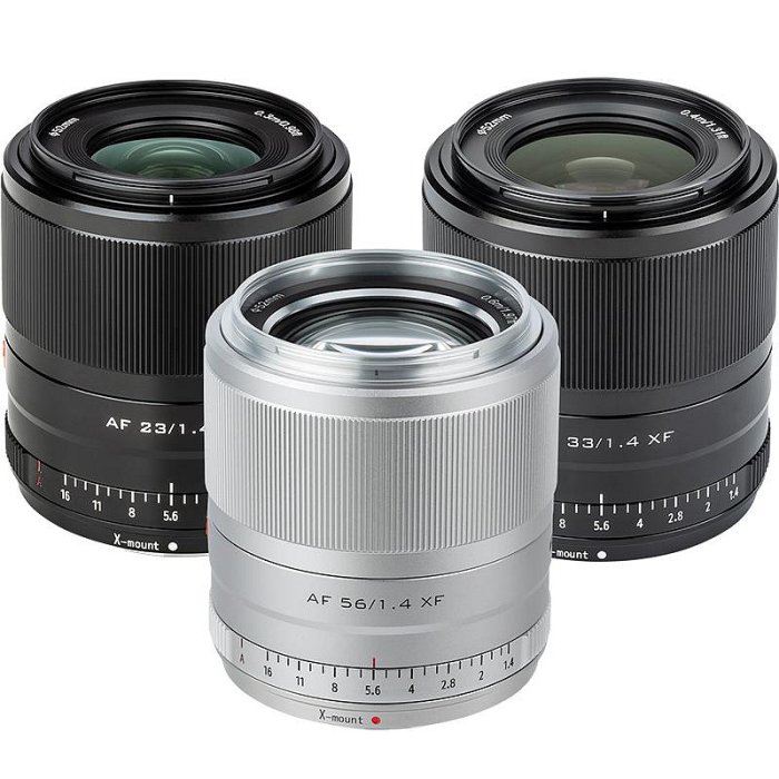 相機鏡頭唯卓仕富士23mm/33mm/56mm F1.4自動鏡頭富士x卡口微單相機定焦