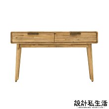 【設計私生活】絲帕4.6尺原木本色圓角二抽書桌(免運費)A系列106A