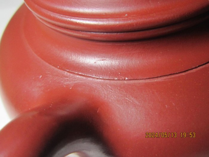 《難得壺塗》珍藏早期名家大紅袍壺 底款1968 景舟手製 原礦大紅袍 蓋款景記 景舟約370cc