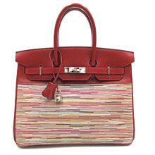 HERMES 愛馬仕  Birkin 35 Box牛皮 羊切面 □F刻 紅色 日本现货 包郵包稅 9.5成新【BRAND OFF】