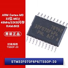 STM32F070F6P6 TSSOP-20 ARM Cortex-M0 32位微控制器 W1062-0104 [382368]
