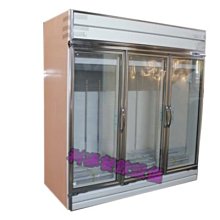 《利通餐飲設備》3門-玻璃冰箱.冷藏.瑞興.220v /三門冷藏冰箱 冷藏展示櫃 牛奶冰箱 珍珠冰箱