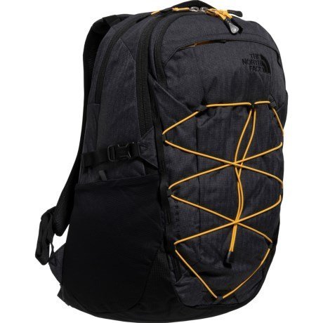 南◇2021 3月 The North Face Borealis 28 L 黑 多夾層 後背包 北臉 黑黃 綁繩