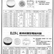 ㊣宇慶S舖㊣ TAICHONG ELCR-L 直條紋圓型電磁夾盤 ELCR-36L