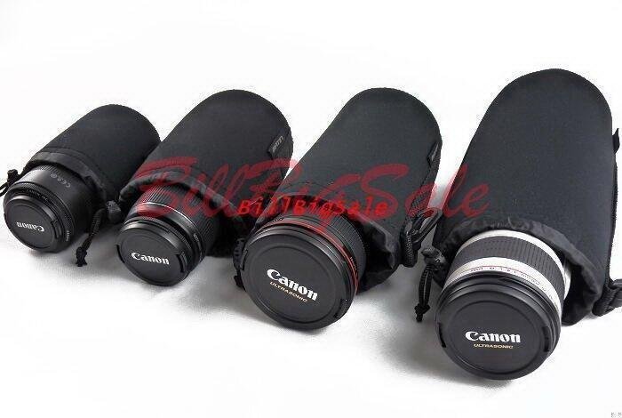 4件套 小 中 大 加大←規格單眼相機鏡頭袋 鏡頭包 加厚防震鏡頭筒保護套 鏡頭保護袋 收納包