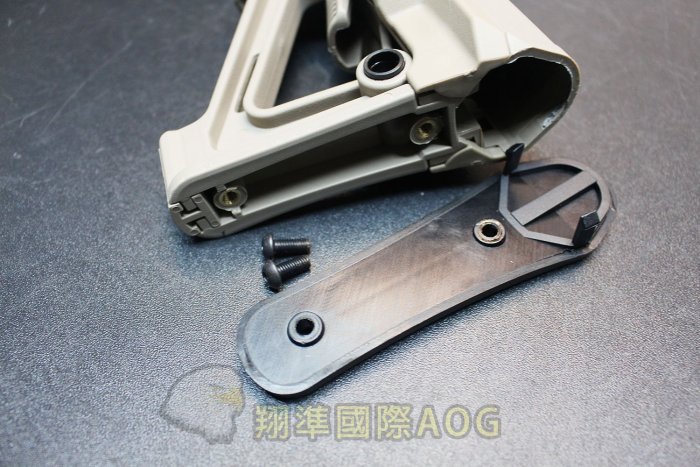 【翔準軍品AOG】STRR槍托 可裝電池(黑)(不含托桿) 塑膠材質 零件 C1018DE