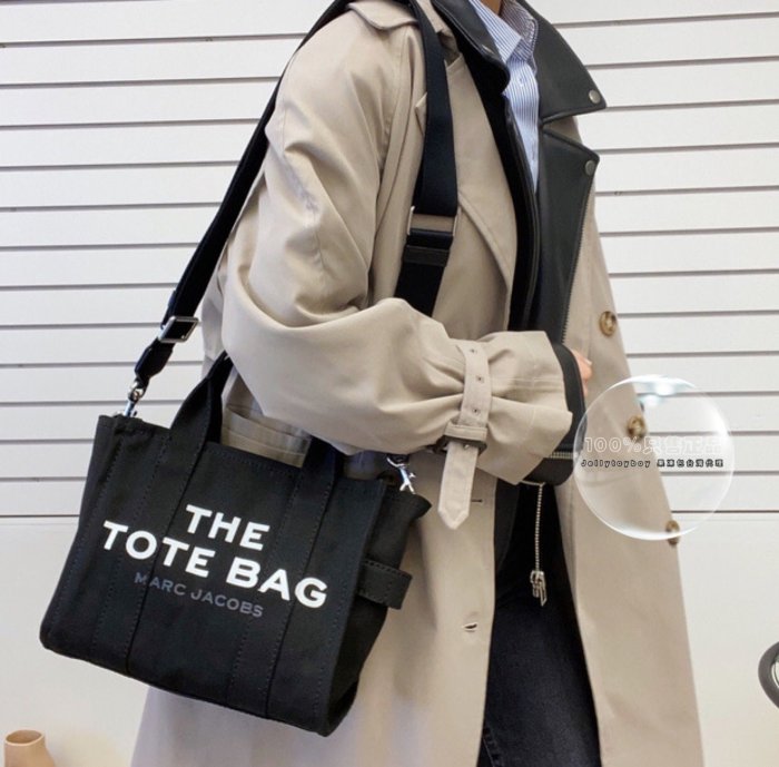 mj包 Marc Jacobs THE MINI TOTE 黑色 現貨+預購 全新正品 迷你款 帆布拖特包