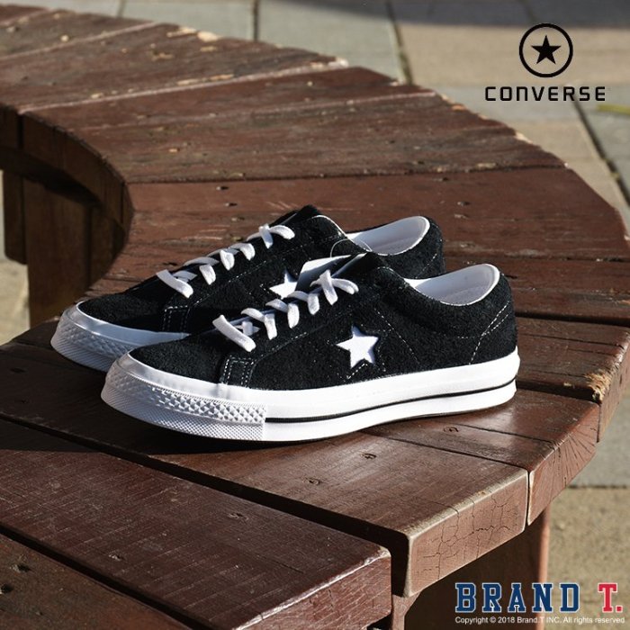 【Brand T】現貨 Converse One Star OX 158369C 黑白*低筒*麂皮*復古*帆布鞋*GD