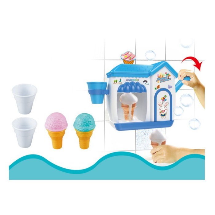 特惠恐龍小玩具 冰淇淋泡泡機 洗澡玩具 洗手機 泡泡 洗澡  浴室玩具 泡泡製造機 浴缸玩具 交換禮物派派生活館