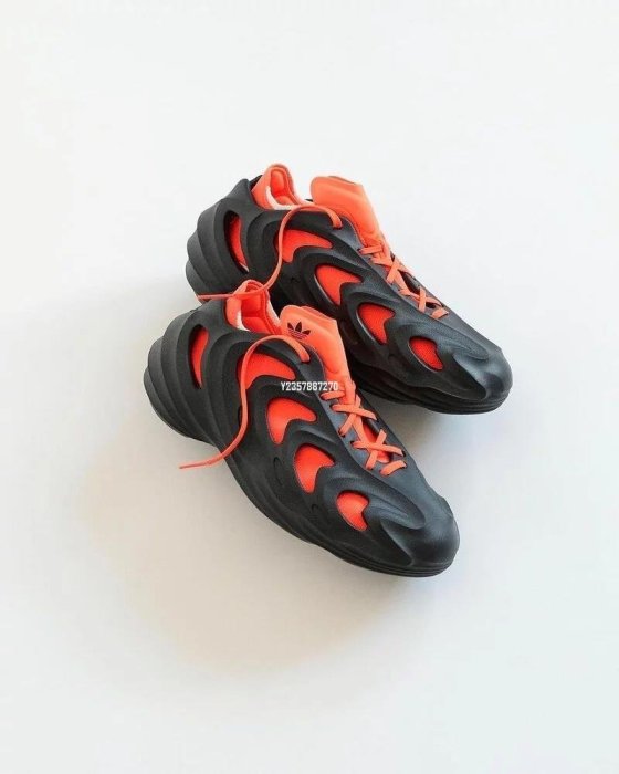 adidas adiFOM Q 黑橘 經典 洞洞鞋 滑板鞋 男女 HP6581