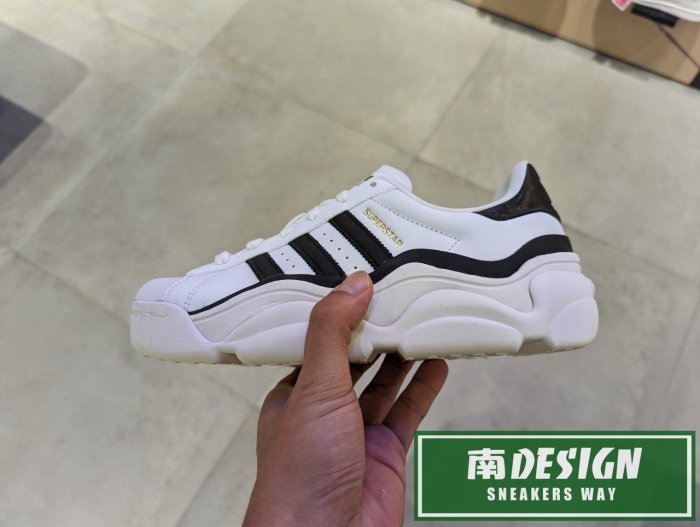 南🔥2023 9月 ADIDAS OG SUPERSTAR MILLENCON 波浪 增高 復古 女 白黑HQ9018