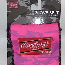 貳拾肆棒球-日本帶回 Rawlings手套保型帶/迷彩粉