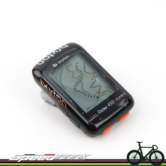 【速度公園】Bryton Rider 450E『主機+USB充電線+安裝座+掛繩』防水 碼表 GPS 紀錄器 免運