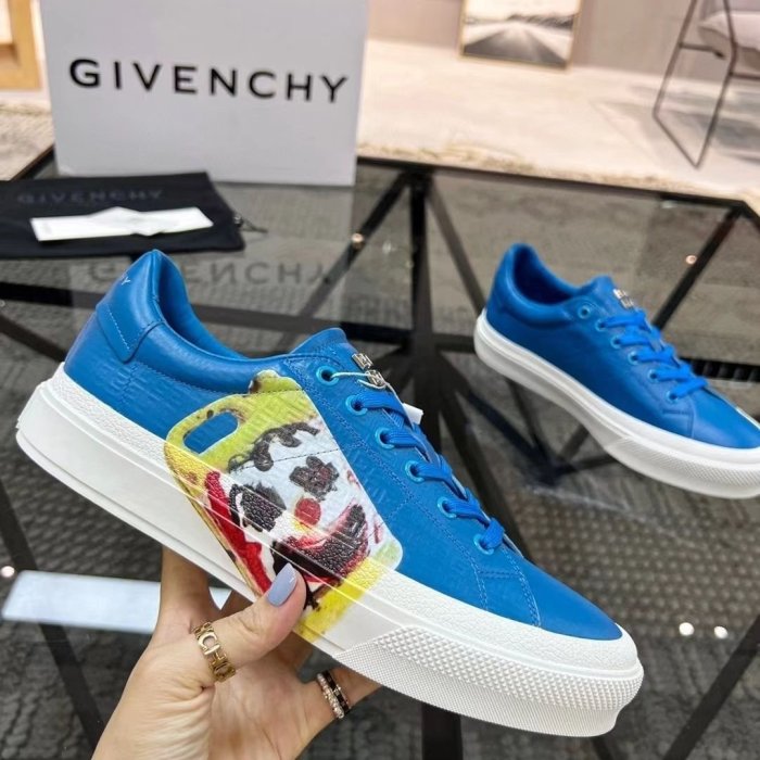 新品Givenchy紀梵希2022年簡約真皮鞋子日常休閑運動鞋低幫平底鞋促銷