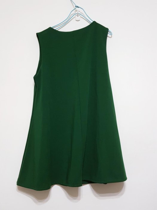 韓標墨綠高質感洋裝D172