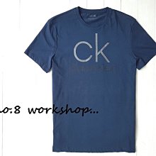 ☆【CK男生館】☆【Calvin Klein LOGO亮面印圖短袖T恤】☆【CK001F8】(L)
