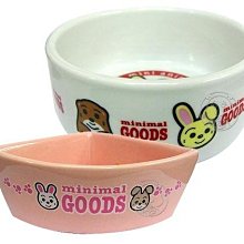 【🐱🐶培菓寵物48H出貨🐰🐹】GOODS》小動物專用陶瓷食碗2種造型 特價150元