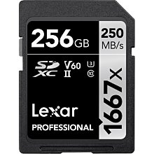 *兆華國際* Lexar 雷克沙 Professional 256G SDXC UHS-II 1667x 公司貨