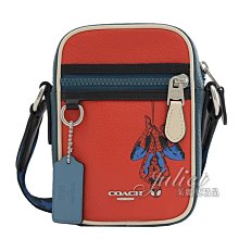 【茱麗葉精品】全新精品 COACH 專櫃商品 2431 蜘蛛人造型斜背手機包.紅/藍 現貨