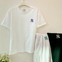 ☆Milan Shop☆網路最低價 正韓Korea專櫃款  高質感精緻刺繡YN字母竹節棉衫 2色$299(特價)