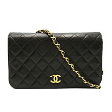 CHANEL 香奈兒A03568 菱格 羊皮 黑色 鏈條包 斜挎包  日本現貨 包郵包稅 9.5成新【BRAND OFF】