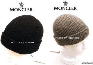 喬瑟芬【MONCLER】現貨~黑色美麗諾羊毛+CASHMERE毛線帽(灰/深藍/黑)