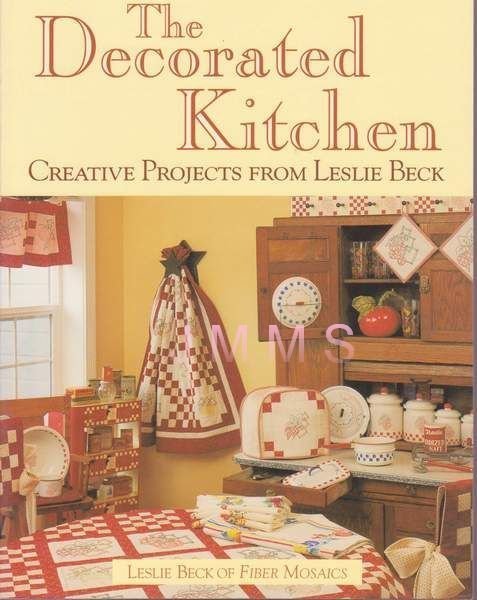 【傑美屋-縫紉之家】美國拼布書籍~the decorated kitchen 廚房小物拼布刺繡風