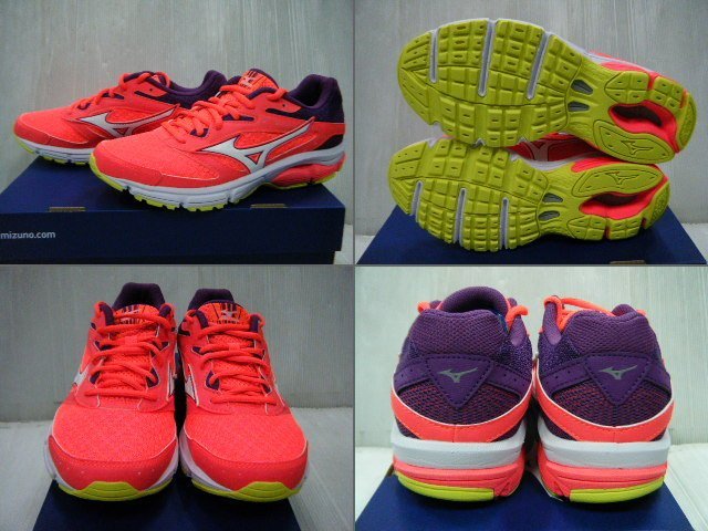 新太陽 MIZUNO 美津濃 SURGE J1GD171307 一般足弓 入門 女 跑步 慢跑鞋 粉橘紅X紫 特1900