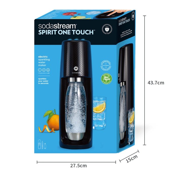 💓好市多代購💓 Sodastream Spirit One Touch 電動式氣泡水機 黑 留言 -700