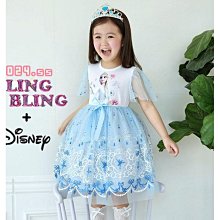 7~13 ♥洋裝(天空藍) BLING BLING 24夏季 BLI40423-049『韓爸有衣正韓國童裝』~預購