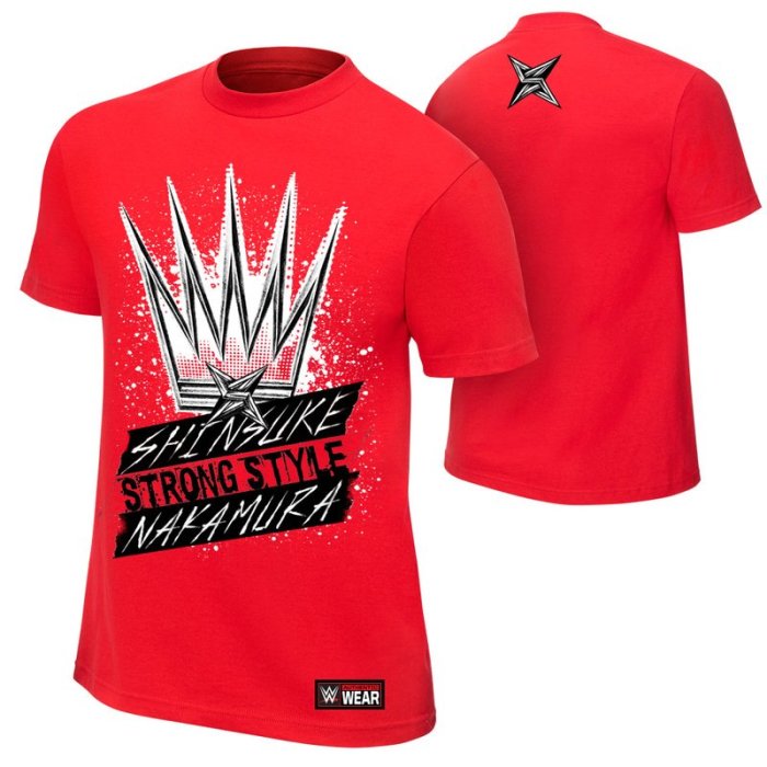 ☆阿Su倉庫☆WWE Shinsuke Nakamura King of Strong Style Tee 中邑真輔新款