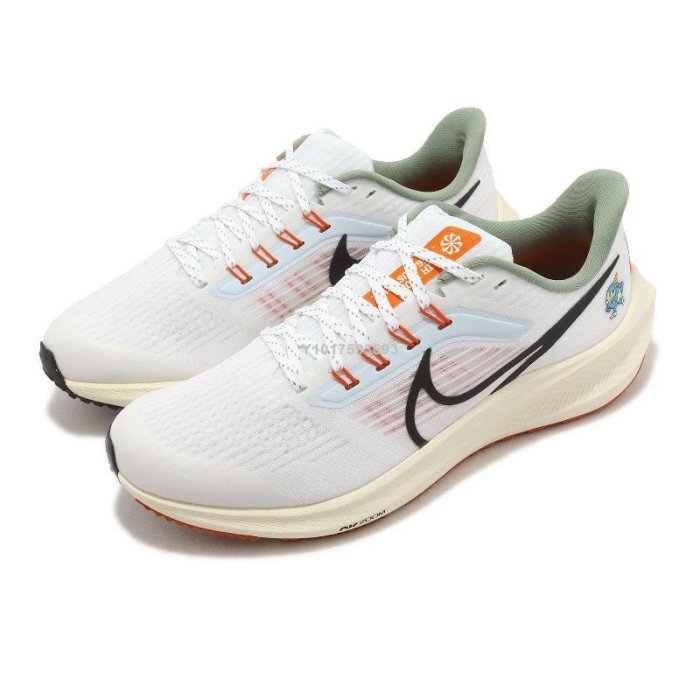 NIKE Air Zoom Pegasus 39 白綠橙反光運動百搭慢跑鞋DX6050-101 男女鞋