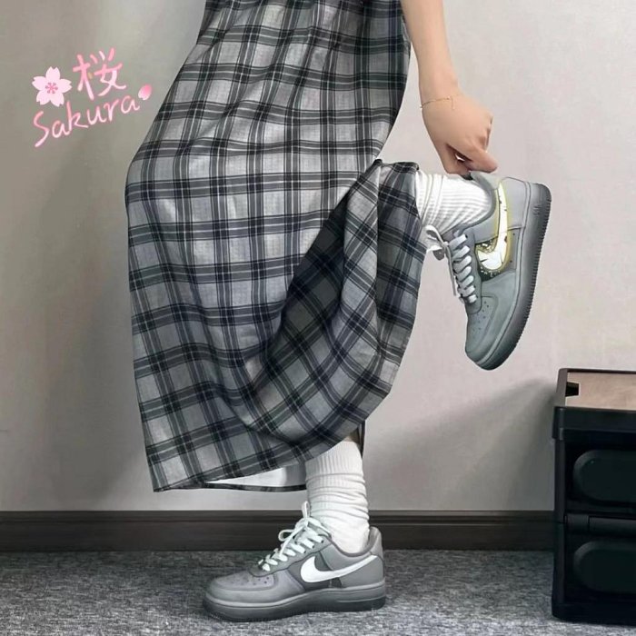 日本代購新款Nike Air Force 1 Low 灰白 AF1 浸染 塗鴉 達芬奇定制 DD8959100