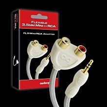 【高雄富豪音響】美國線聖 Audioquest FLX-Mini / RCA Adaptor 3.5立體(公)對2RCA