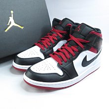 NIKE Air Jordan 1 Mid DQ8426106 男 休閒鞋 中筒 白x黑紅【iSport愛運動】