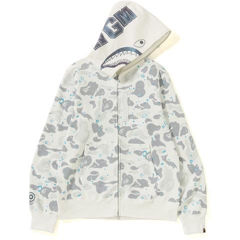 【日貨代購CITY】 A BATHING APE SPACE CAMO SHARK FULL ZIP HOODIE 現貨