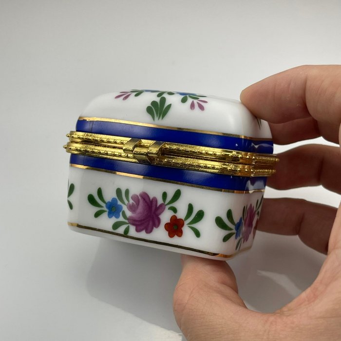 早期懷舊收藏 精緻珠寶盒 飾品盒 迷你瓷器 精緻瓷器 藝術品 生日禮物 情人節禮物 1000-22