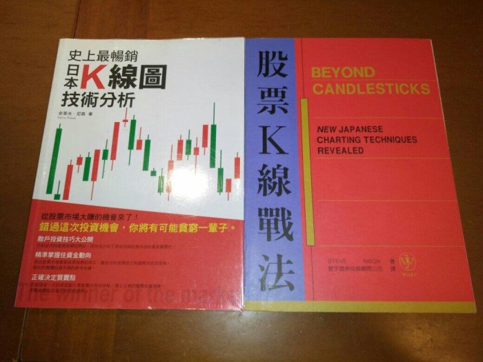 Steve Nison 兩書合購 - 史上最暢銷日本 K 線圖技術分析 + 股票 K 線戰法