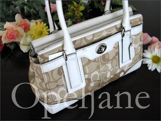 美國真品 Coach 11818 經典款 C logo織布 手提包 醫生包 側肩背包 波士頓包 免運費 愛Coach包包