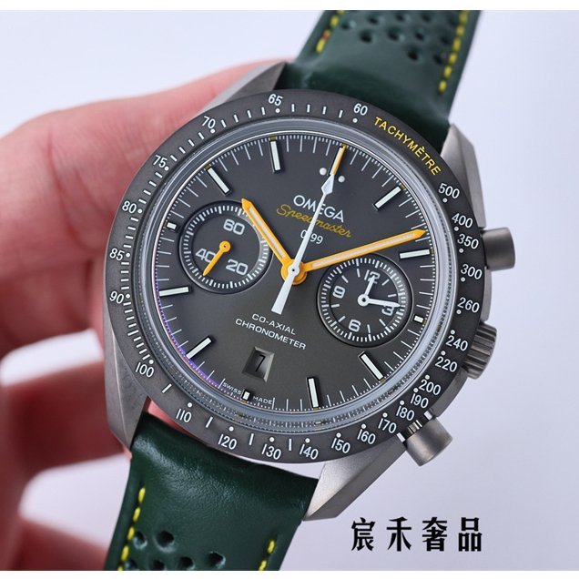 99新 二手 OMEGA 歐米茄 新品歐米茄 手錶 超霸系列月之暗面腕錶311.92.44.51.99.001 自動上鏈