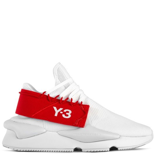 【代購】Adidas Y-3 Kaiwa Knit 白紅 織帶 經典百搭休閒運動鞋FV4562男鞋