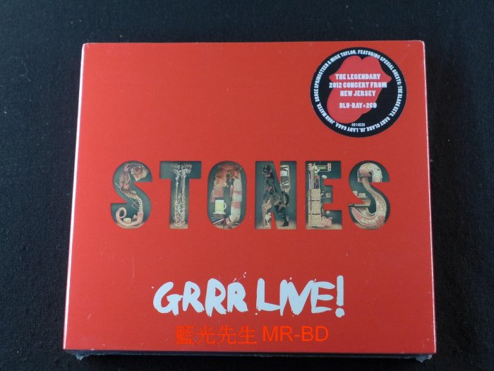 [藍光先生BD] 滾石合唱團 : 超激現場 BD+2CD 三碟限定版 The Rolling Stones : GRRR Live