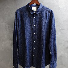 CA 專櫃品牌 ESPRIT 藍色花紋 純棉 長袖襯衫 XL號 一元起標無底價Q951