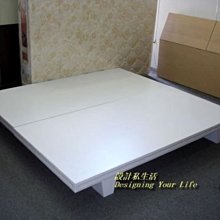 【設計私生活】新款木屐型耐磨板材白色6尺雙人床底(全館免運費)177